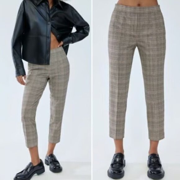 Aritzia Babaton Conan Plaid Dress Pants Trousers - Picture 2 of 9